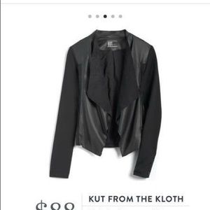 Kut from the Kloth faux leather jacket size M